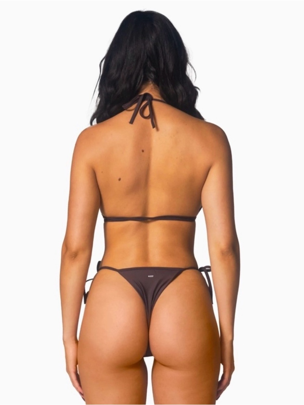 437 Swim Sanders Monique Low Rise BLACK Bikini Set Bathing Suit NWOT Size S